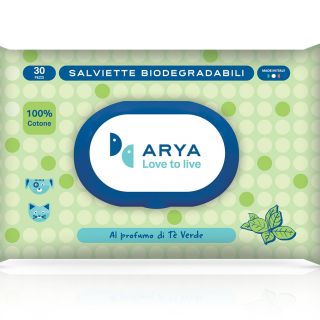 Salviette detergenti biodegradabili al tè verde